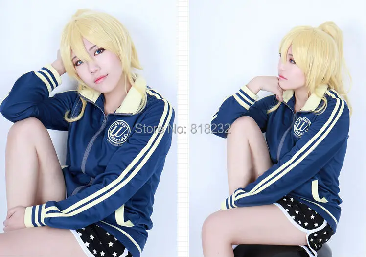 Love Live Ayase Eli/спортивная одежда с капюшоном Куртка Костюм Униформа Костюмы для