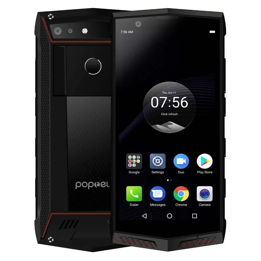 Poptel P60 прочный 4G мобильный телефон с функцией IP68 Водонепроницаемый 5 7 дюймов 6 ГБ