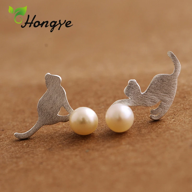 Женские серьги-гвоздики с жемчугом и ракушками | Украшения аксессуары