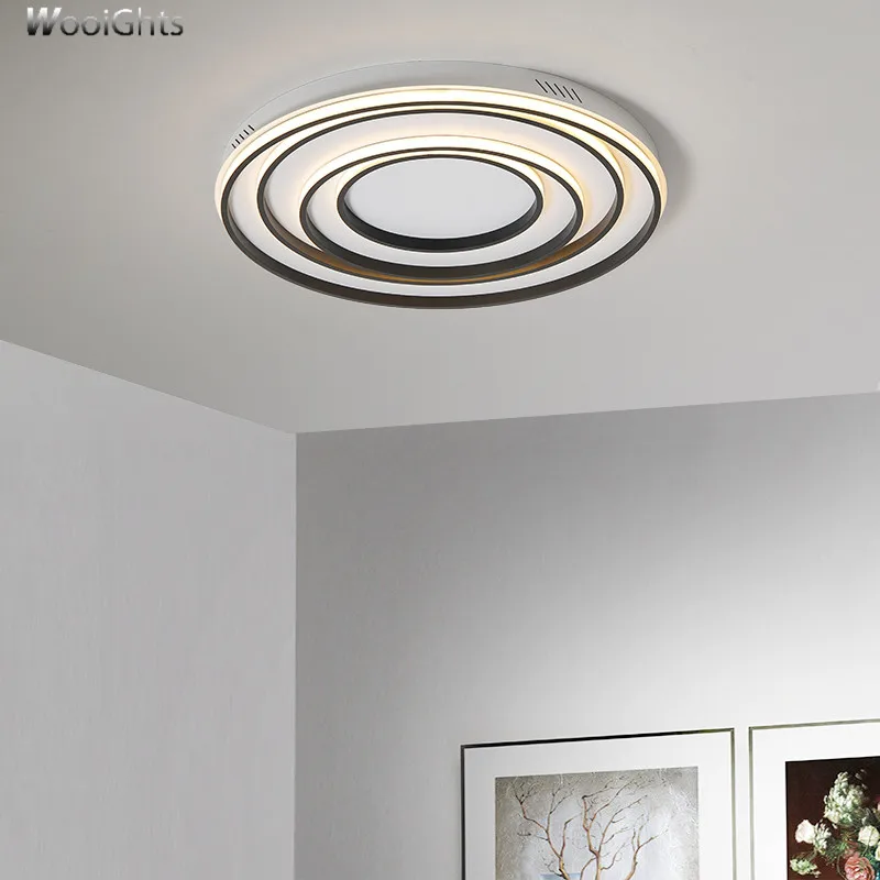 Wooights Modern Ceiling Lights for Living Room Bedroom Hallway lampe plafond avize AC85-265V Black/White lamp | Лампы и освещение