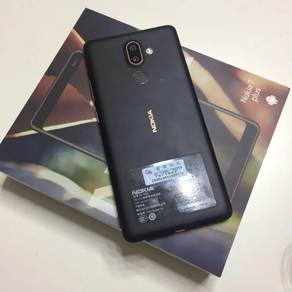 2018 Оригинал Nokia 7 Plus Android 8 4 ГБ 64 Snapdragon 660 Octa core 6 0 '񟯠x1080 P 18:9 3800 мАч Bluetooth 5 Google|octa core|ota updateoriginal nokia |