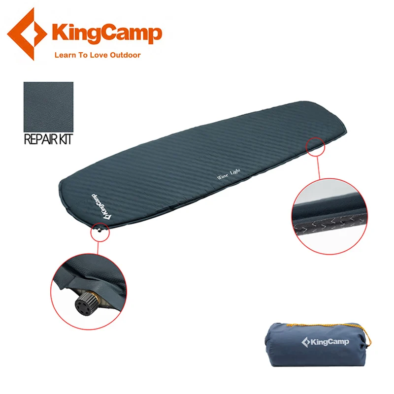 KingCamp Самонадувающийся походный коврик Сверхлегкий Противоскользящий ТПУ ткань оксфорд прочный высокое качество надувная кровать для пикника