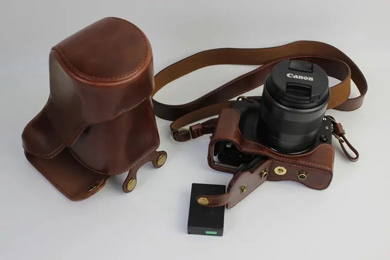 Новый роскошный чехол для камеры сумка Canon EOS M3 EOSM3 из искусственной кожи с