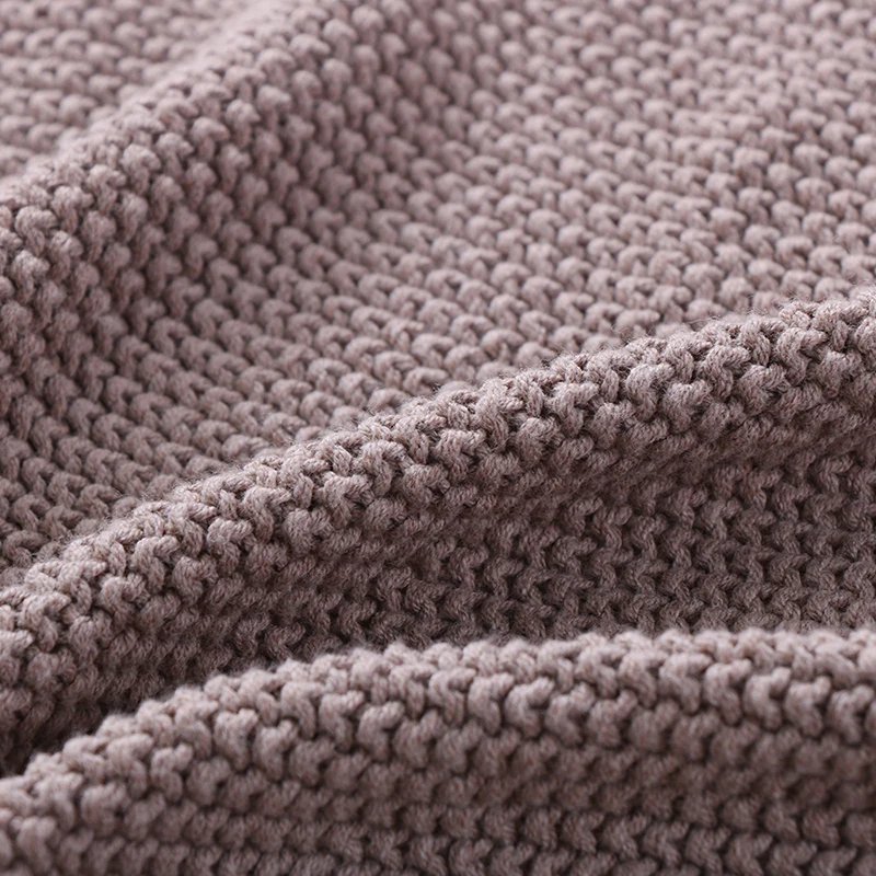 Европейский стиль коричневый сплошной Цвет Вязание продажа фирменные покрывала