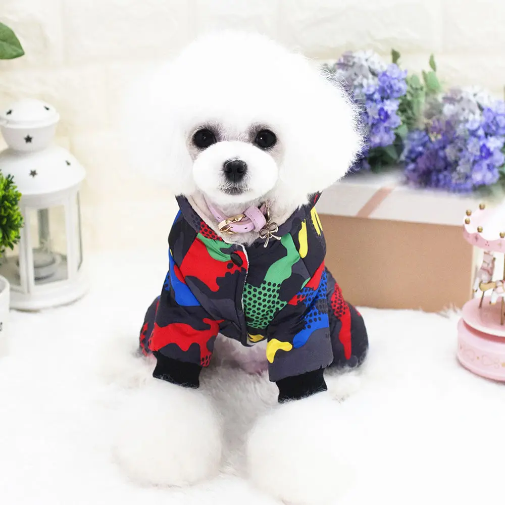 Высокое качество одежда для щенков собак зимнее пальто и комбинезон хлопковая