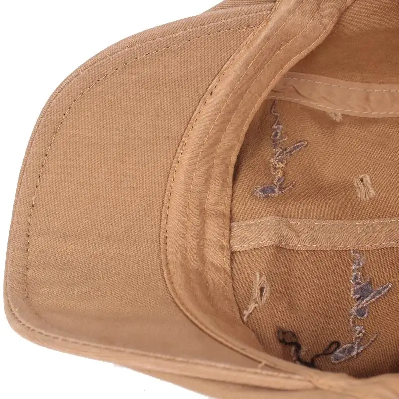Kagenmo Fashion Letter Embroidery Unisex Beret Wash Cotton High Quality All-Match Visor Soild Color Cool