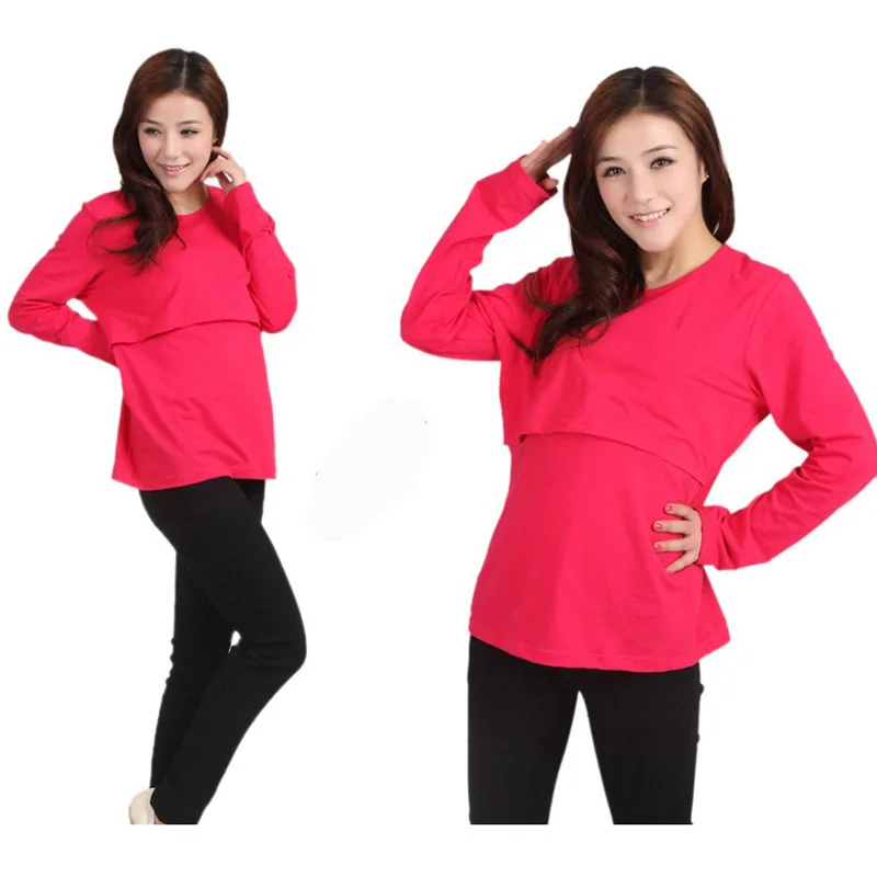 Moms Fashion Pregnancy Maternity Clothes Tops/T-shirt Breastfeeding Shirt Nursing Tops for Pregnant Women | Мать и ребенок