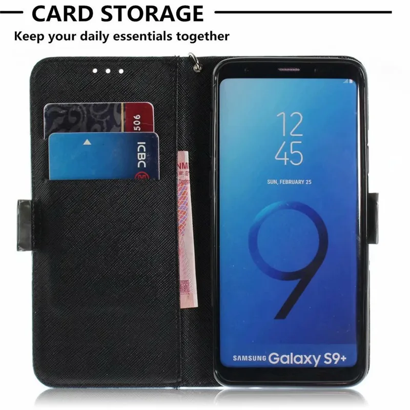 J4 (2018) кожаный чехол для Samsung galaxy j3 2018 держатель Слот карт Fundas A6 A8 A8Plus кошелек