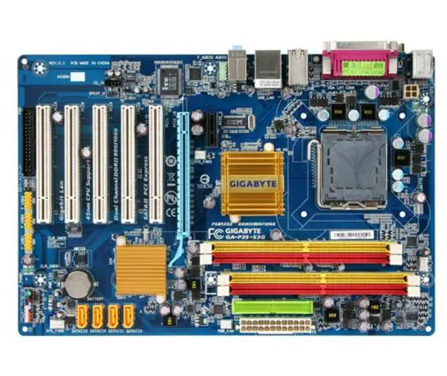 Для Gigabyte GA P35 S3G оригинальная б/у рабочего стола материнской платы разъем LGA 775 DDR2 ATX