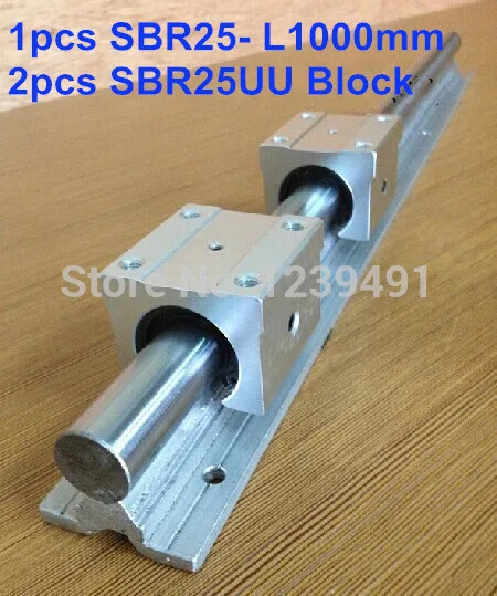 

1pcs SBR25 L1000mm linear guide + 2pcs SBR25UU block