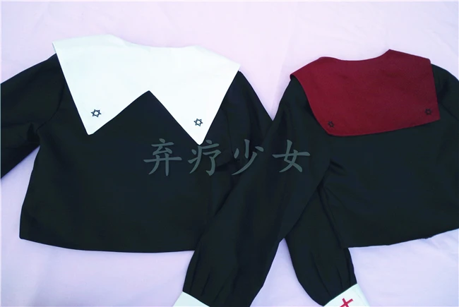 Японская форма JK топы матросский воротник ведьмы готические рубашка с вышивкой