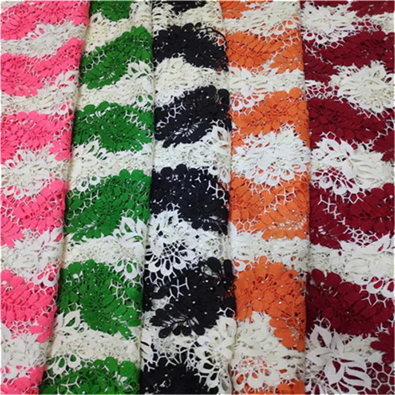 Горячая Распродажа замечательный дизайн белое водорастворимое кружево с