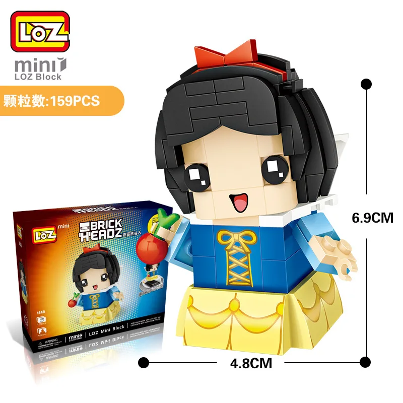 LOZ Mini Blocs Brique Jouet de Neige Blanc Princesse Poupee Fille Caractere статуэтки сборки Batiment Briques Educatifs|Блочные