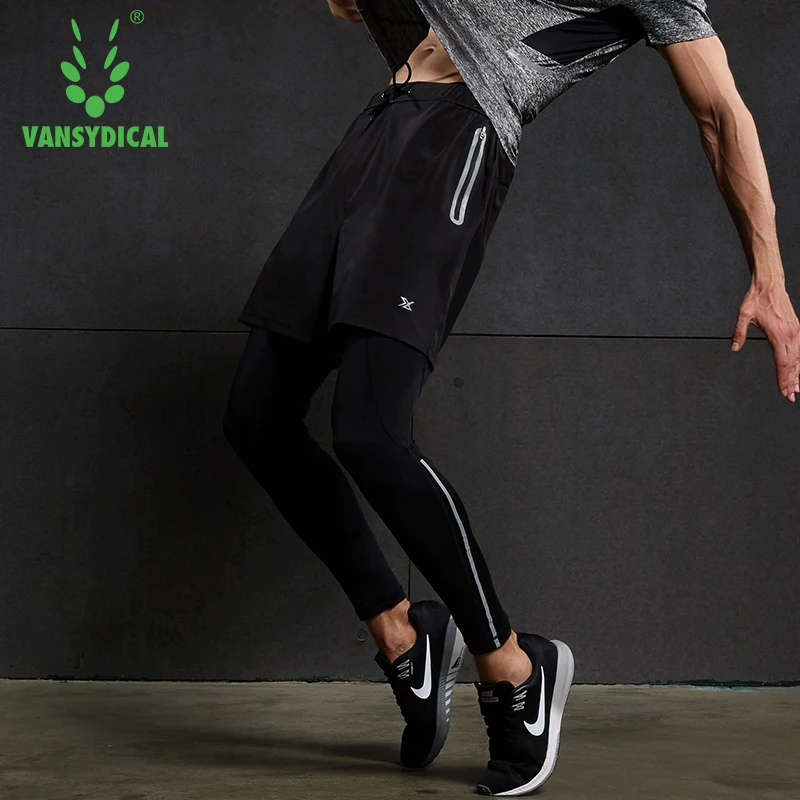 Мужские спортивные брюки VANSYDICAL быстросохнущие дышащие для бега баскетбольные
