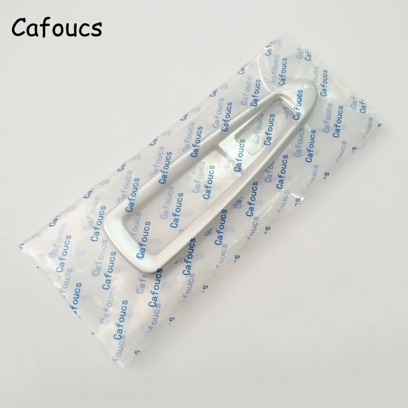 Cafoucs для Citroen C4 2005-2011 внутреннее Окно Панель управления матовый Серебристое украшение крышка