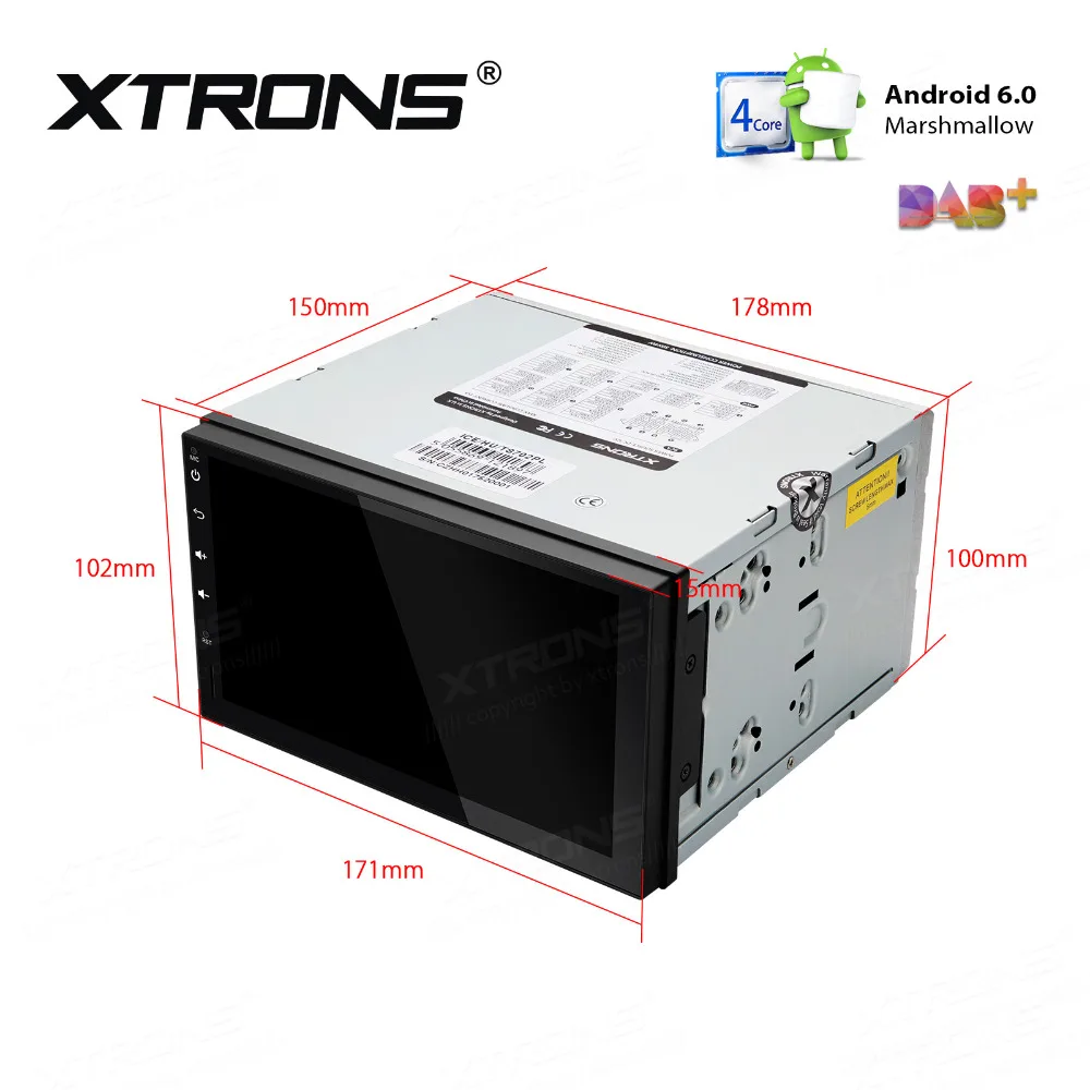 XTRONS 7 &quotAndroid 6 0 Зефир 4 ядра 16G Встроенная память HD цифровой Сенсорный экран