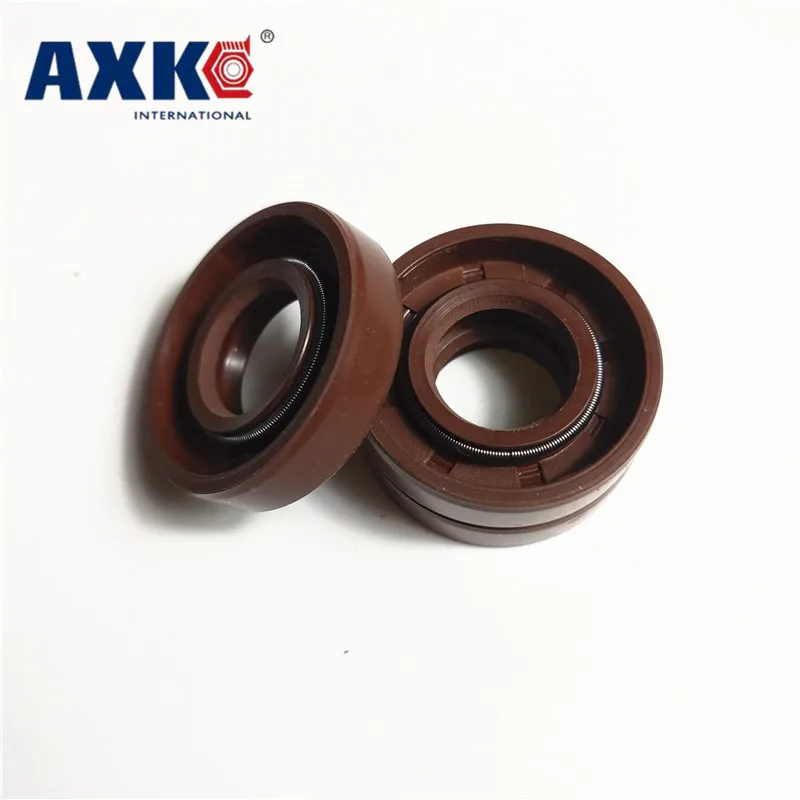 AXK 1PCS 14x28x7 14x30x7/10 Brown Viton FKM Fluorine Rubber Spring 2 Lip TC Ring Gasket Radial Shaft Skeleton Oil Seal | Обустройство