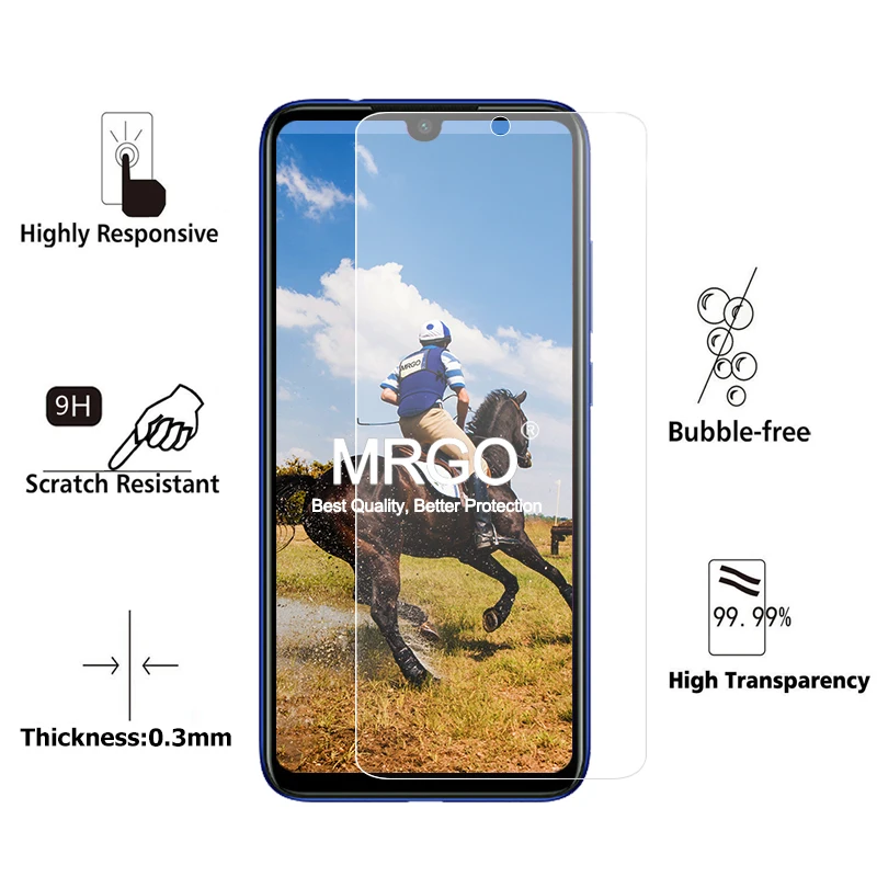 Закаленное стекло для Xiaomi Redmi Note 7 протектор 2.5D 9H на телефон пленка Защитное |