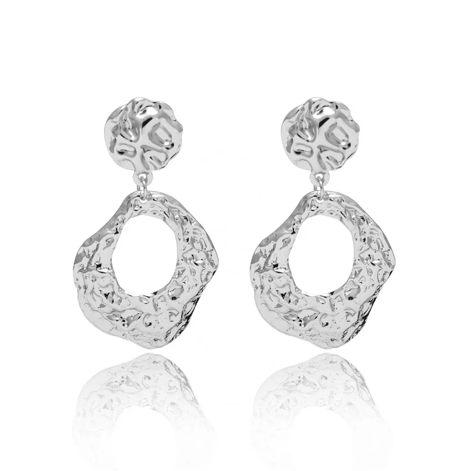 Silver 2 26 стилей, Винтажные серьги ZA, большие геометрические Висячие серьги для женщин, свадебные серьги в стиле панк, Женские Ювелирные изделия Brinco - Окраска металла: Silver 2