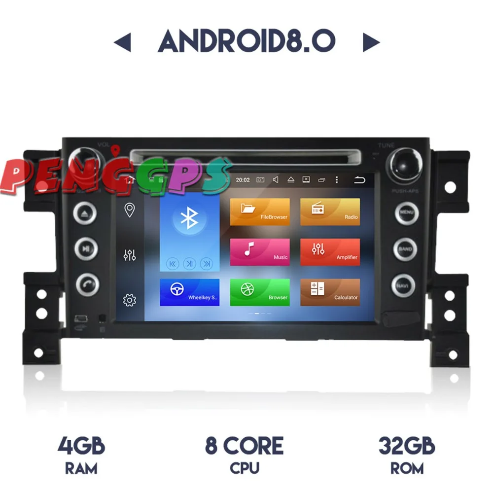 Android 8 0 7 1 Автомобиль Радио Стерео головное устройство gps для Сузуки витара Гранд