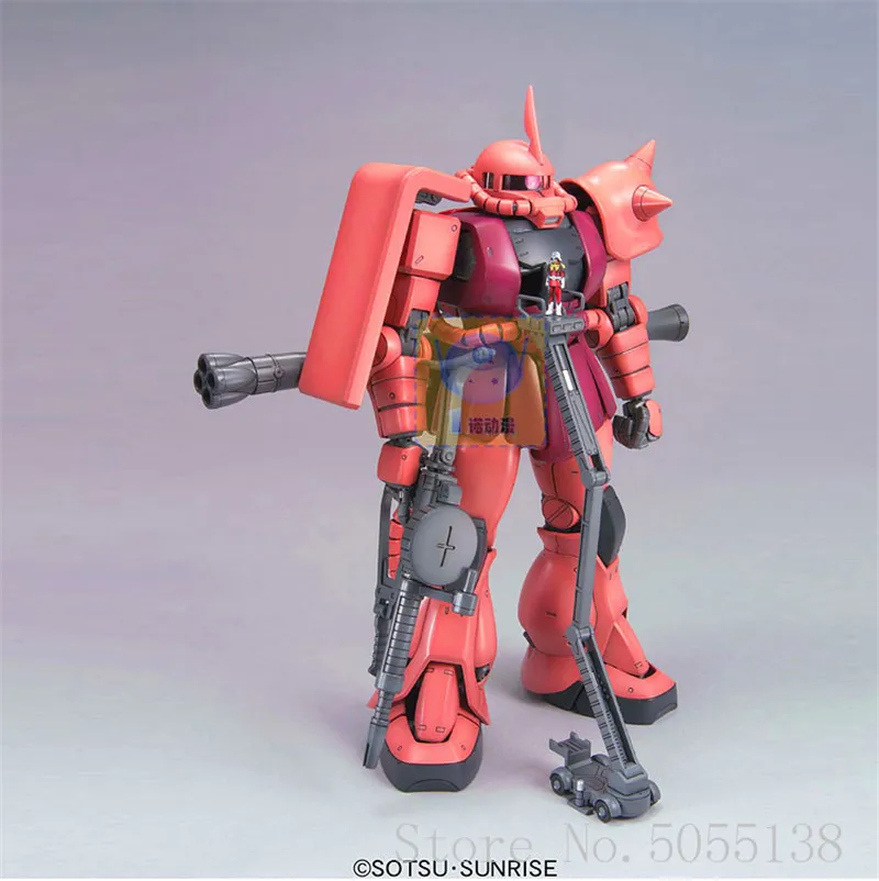 Bandai Gundam модели в наличии на складе сборе 49834 мг 1/100 MS-06S CHAR S Заку Ver2.0 робот Гандам