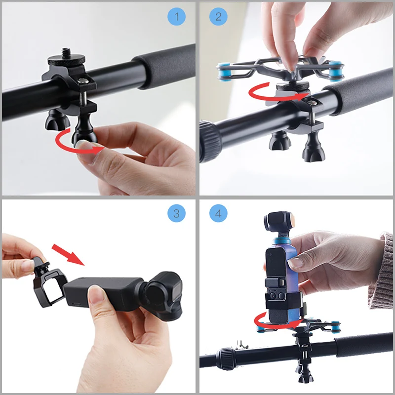 Карманный карданный стабилизатор для DJI OSMO держатель велосипеда кронштейн зажим