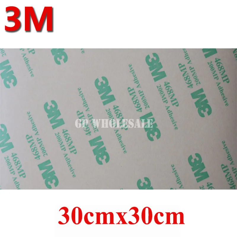 

BIG SIZE 300mm*300mm (30cm) 3M 468 Double Sided Adhesive Sticker, High Temperature Resistant for 3D Printer, Thermal Pads