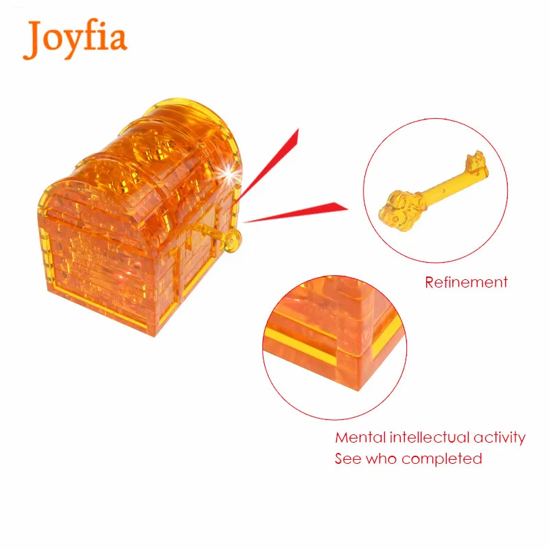 Joyfia забавная головоломка с сокровищами сделай сам 3D пазл кристаллами