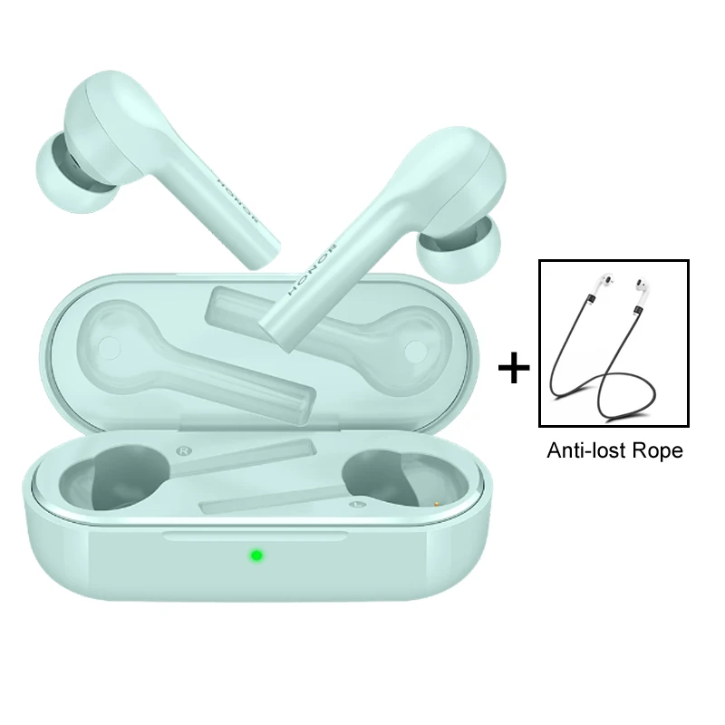 Blue add Rope Huawei Honor Flypods Lite TWS Беспроводные Наушники Hi-Fi водонепроницаемые IP54 управление беспроводным зарядным устройством Bluetooth 4,2 - Цвет: Blue add Rope
