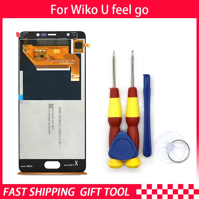 Новый Оригинальный сенсорный ЖК дисплей экран для Wiko U feel go запасные части +