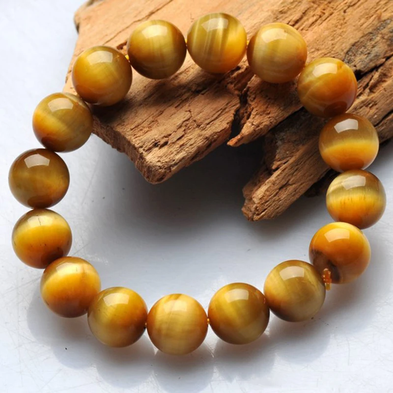 Изящные натуральные золотые бриллианты AAA 8 мм круглые бусины тигровый глаз