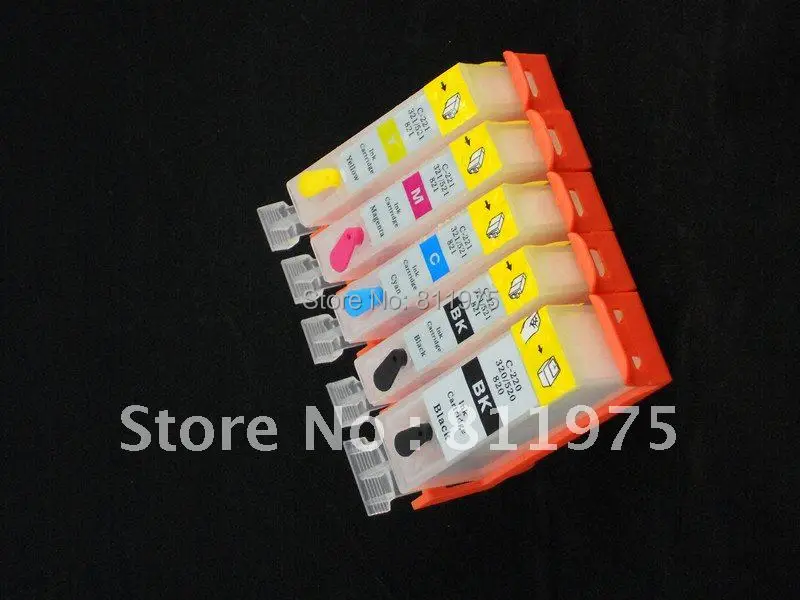 PGI 725PGBK CLI 726BK C M Y перезаправляемый картридж для hp Canon MG5270 MG5170 MG6170 MG8170 IP4870 MX887 с