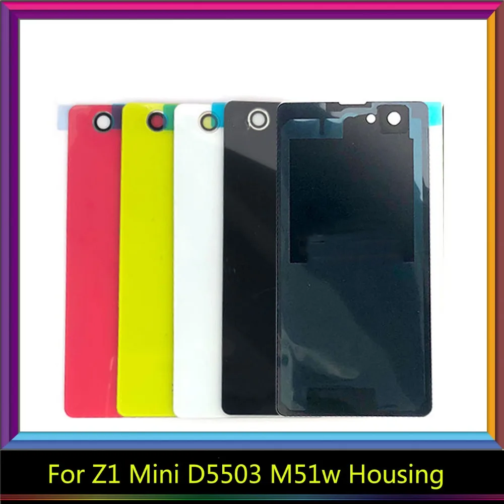 Высокое качество для Sony Xperia Z1 Compact Mini D5503 M51w Корпус Крышка аккумулятора задняя