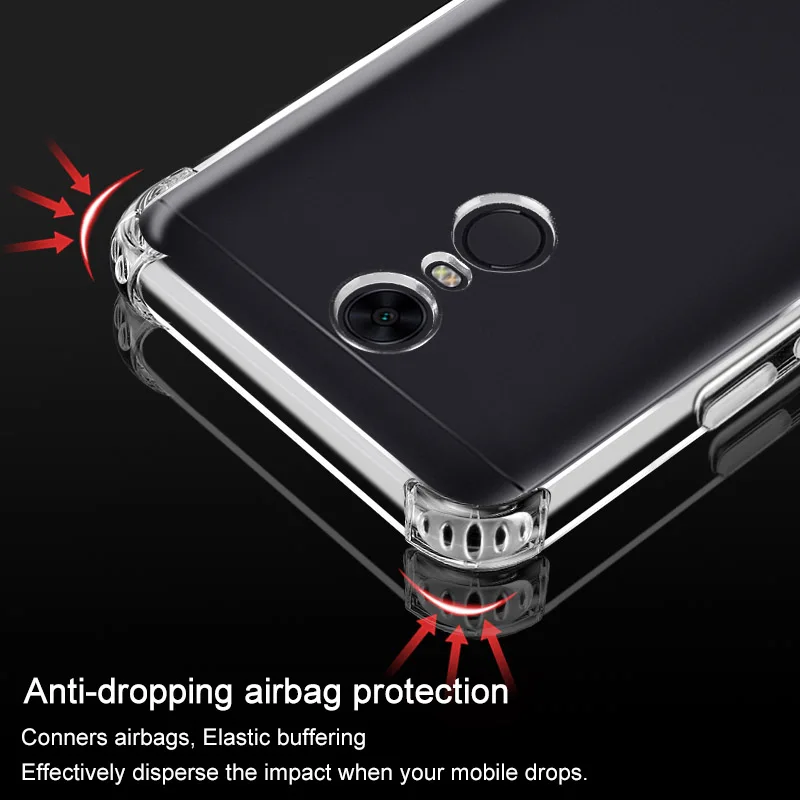 IMAK Corners Airbag Чехол для Xiaomi Redmi 5 Plus прозрачные чехлы из ТПУ Note Global Dual Sim полный