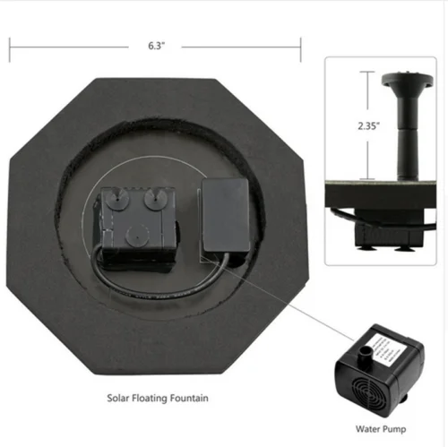 

3 Kinds of Solar Fountain Free Standing Floating Submersible Solar Water Pump Tool