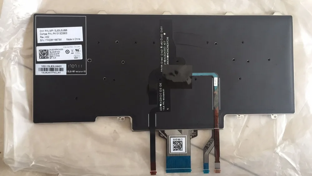 40 шт. клавиатура для ноутбука Dell Latitude E7450 E5450 E7470 E5470 макет США с подсветкой 0D19TR