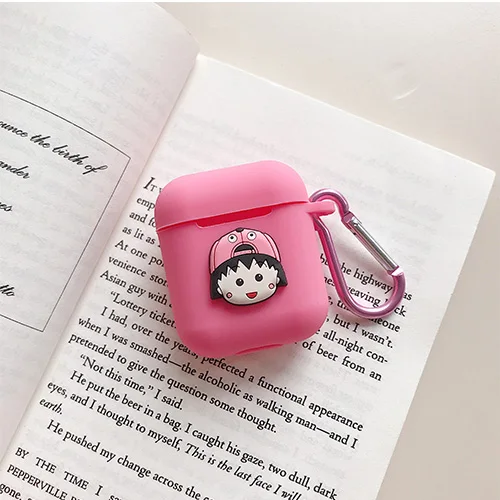 Bluetooth наушники силиконовый чехол для Apple Airpods аксессуары i10 TWS Max мультфильм ручной работы защитный чехол наушники анти-потеря - Цвет: model 15