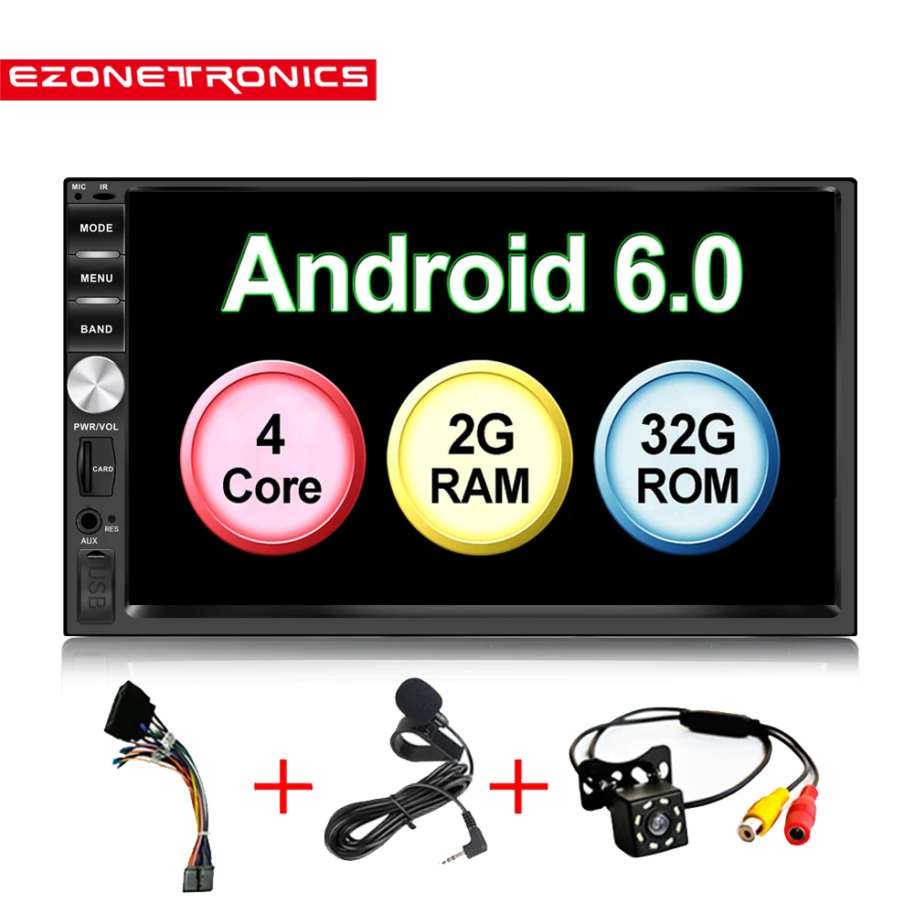 Автомобильный мультимедийный комплект с 7 дюймовым экраном Android 6 0