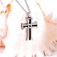 Ожерелье в форме урны с крестом, памятный кулон для праха, копия, кремация, Бамбуковая форма, женский подарок для мужчин