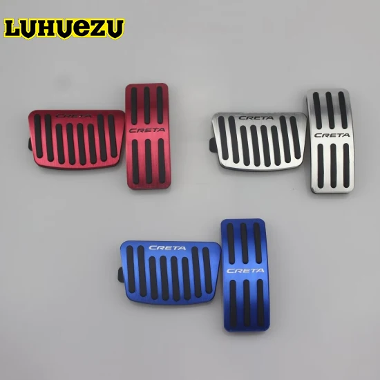 Сменный алюминиевый чехол на педаль тормоза для Hyundai IX25 Creta 2015 2016 2017 2018|pedal cover|brake