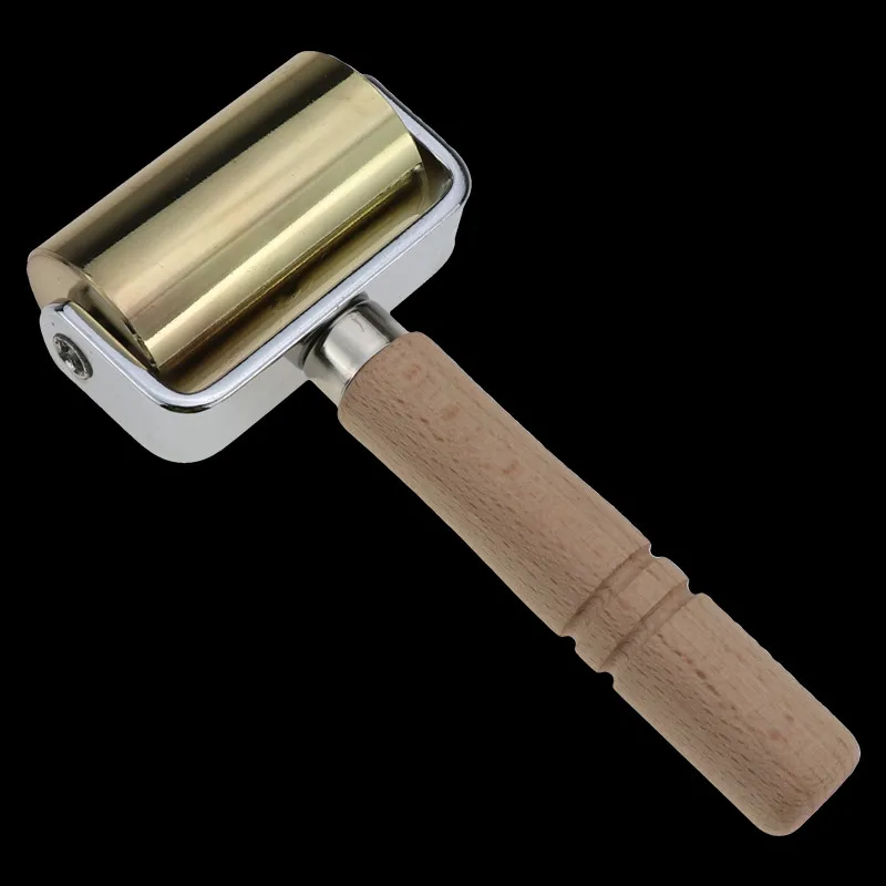 Gold 60mm 26/60/100 мм кожа клеевые края Ламинирующий валик ремесла Сделай Сам ручной работы складки инструмент Craft ролик - Цвет: Gold 60mm