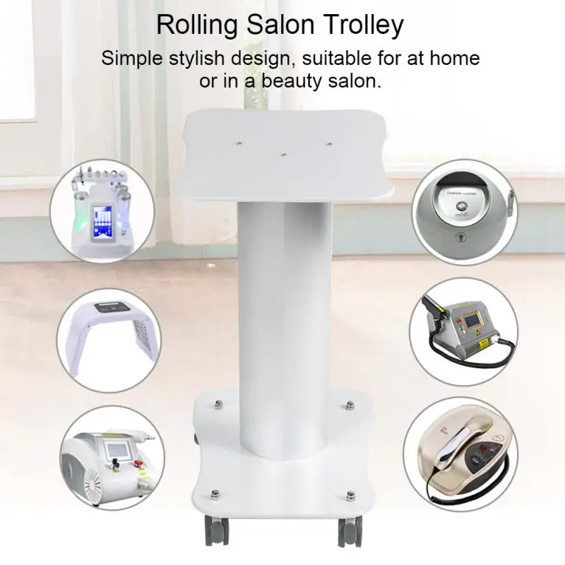Professional Salon Trolley Pedestal Rolling Cart Wheel Aluminum Stand for Skin Care beauty equipment hairdresser salon | Красота и