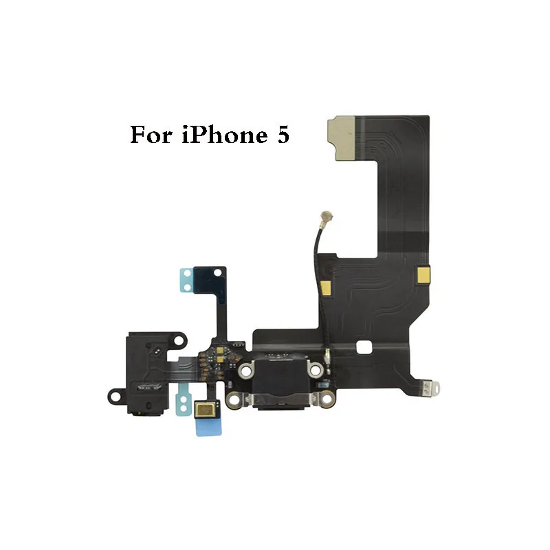 Сменный зарядный usb разъем для iPhone 5 5C 6 6S 7 8 Plus X гибкий кабель наушников|Шлейфы