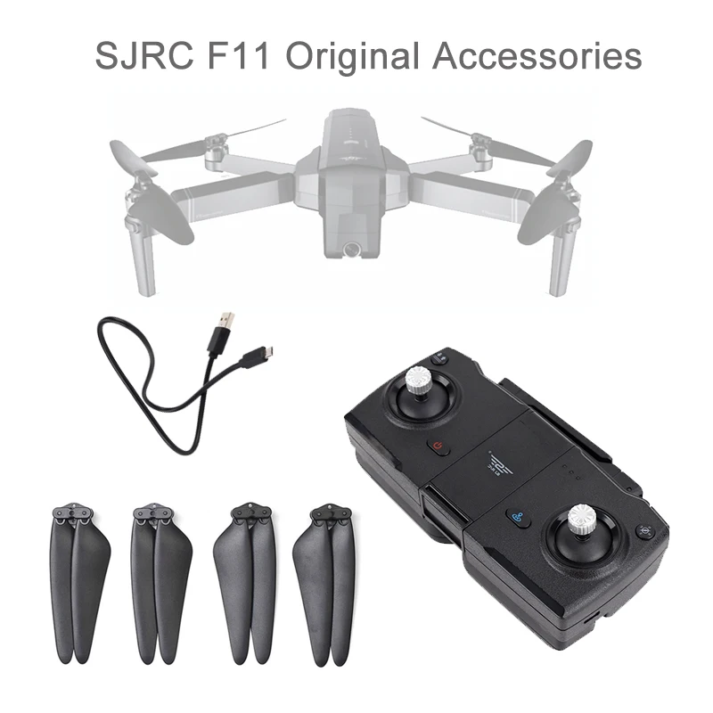 Оригинальный SJRC F11 батарея пропеллер Balde Дистанционное управление USB передатчик
