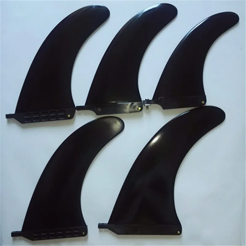 Ласты для серфинга FCS Dolphin 9 &quotLongboard Fin Черный Новый 70% нейлон + 30%