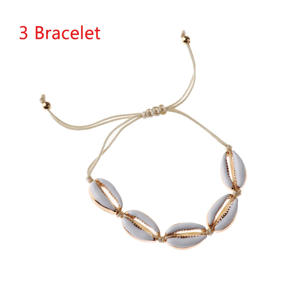 Bracelet3 Модные горячие оболочки ручной работы ювелирные изделия бохо Винтаж браслет с подвесками ручная работа настоящий сухой цветок стеклянный шар переплетение регулируемый - Окраска металла: Bracelet3