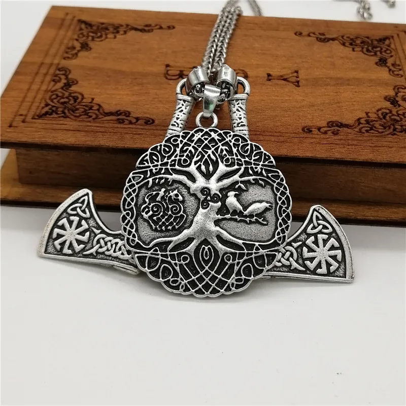 Yggdrasil Викинг мир дерево жизни кулон цепочки и ожерелья винтажный браслет с