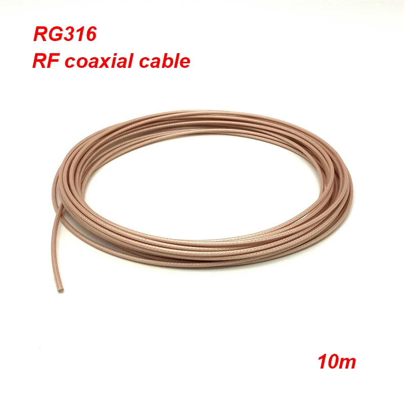 Высококачественный медный коаксиальный кабель RG316 10 м с серебряной пластиной 50