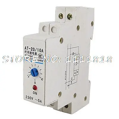 

AC 220V LED Indicator 0.1-10 Second Range Power On Time Timer Delay Relay