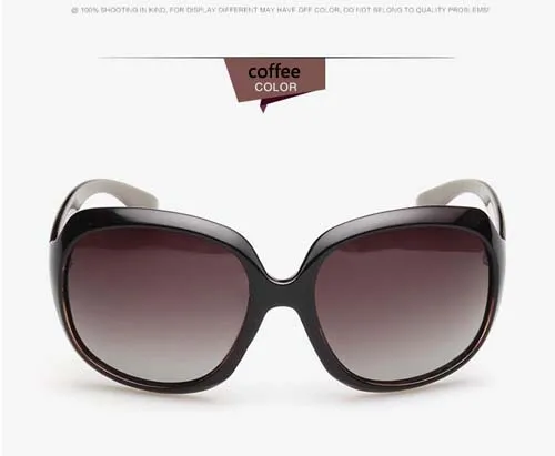 WPGJ037 COFFEE FEISHINI модные большие очки оправа Mujer Oculos Feminino винтажные высококачественные классические красивые Овальные Солнцезащитные очки женские поляризованные - Цвет линз: WPGJ037 COFFEE